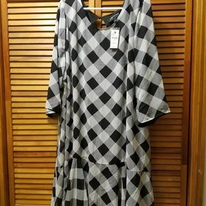 Lane Bryant plaid dress